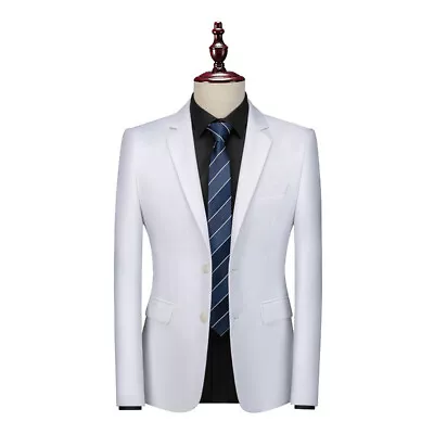 Mens Multicolor Slim Fit Dress Suit Jacket Business Formal Buttons Blazer Coats • $59.18