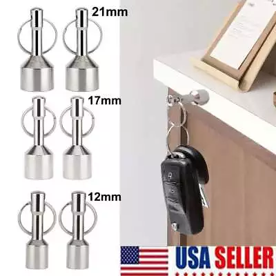 2 Pcs Keychain Rare Earth Magnet For Testing Gold Silver Jewelry Precious Tools • $6.19