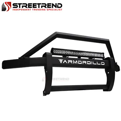 For 2003-2006 Silverado/Sierra Pre-Runner Bumper Guard+60 LED Light V2 Matte Blk • $759.05