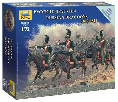 Russian Dragons (Napoleonic Wars) Kit 1:72 Zvezda Z6811 Model • £4.49