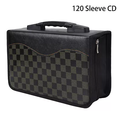 128 Disc CD DVD Case Storage Bag Organizer Holder Wallet Album Media Video Box • $12.59
