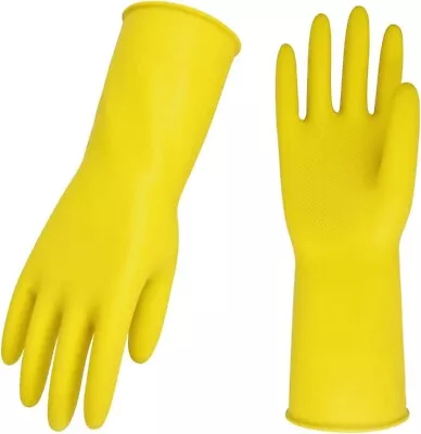 Household Cleaning Glove Non Slip Long Sleeve Washing Up/paint/garden/pet/work • £2.99