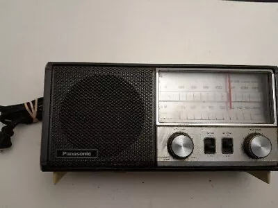 Vintage Panasonic Radio AM FM Model RE-6277 AC 120V Cream Tested Works Good • $35