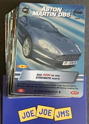 £10.99 • Buy 2008 James Bond 007 Commander Spy Cards Complete Rare Set