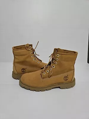 Timberland Classic 6in Wheat Nubuck Waterproof Lace Up Boots - SIZE 8.5 W • $129.99