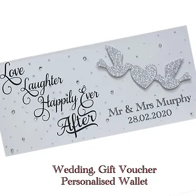 £3.45 • Buy Personalised Wedding Day Gift Money Wallet 