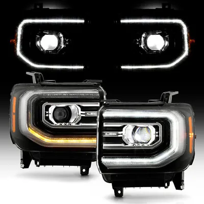 Facelift Upgrade Full LED Projector Headlights For 2014-2015 Sierra 1500 2500HD • $512.99