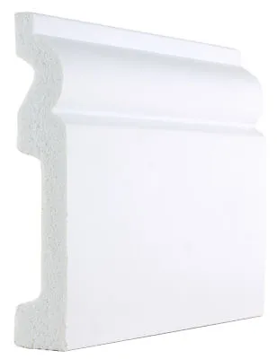 Skirting Boards  Plastic PS  White  Torus  120 X 20 X 2900mm • £6.49