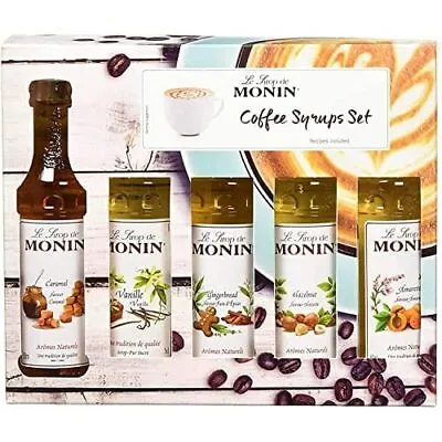 Monin Premium Coffee Syrup Gift Set 5 Cl (Pack Of 5) • £13.49