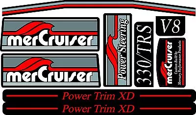 Mercruiser New 2023  Trs Original Colors  W/red Rams Sticker Set • $15.95