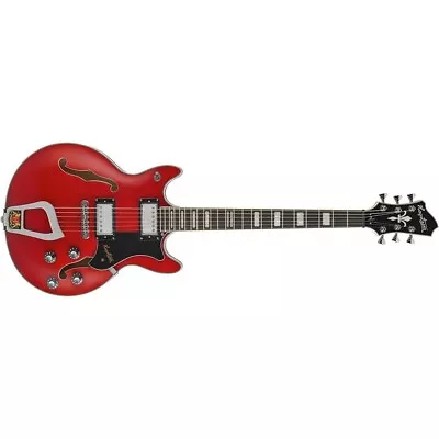 Hagstrom ALVAR Semi Hollow Electric Guitar Wild Cherry Trans • $802.11