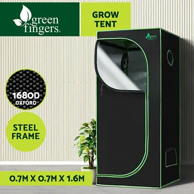 $94.95 • Buy Greenfingers Grow Tent Kits 1680D Oxford 0.7MX0.7MX1.6M Hydroponics System - NEW