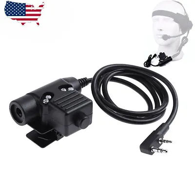 U94 PTT Z-Tactical Military Adapter For TYT KENWOOD F8 BAOFENG 5R RADIO • $13.90