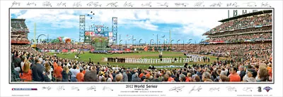 San Francisco Giants 2012 WS Copy Sign Unframed Panoramic Poster #2075 • $44.95