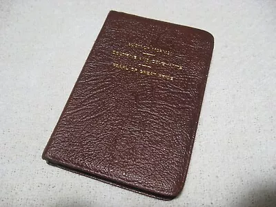 Vintage 70's 1976 LDS Book Of Mormon Triple-Combo Brown Leather 5 X7  Scriptures • $39.99