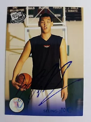 HA SEUNG - JIN Yonsel University 2004 Presspass #B25 Autographed Basketball Card • $4.50