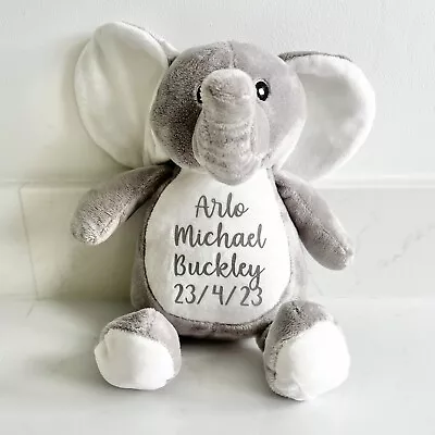Personalised Large Plush Teddy Bear Baby Boy Girl First Christmas Birth Gift Toy • £19.99