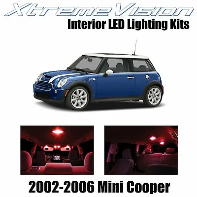 XtremeVision Interior LED For Mini Cooper 2002-2006 (7 PCS) Red • $9.99