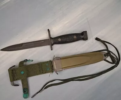 Vietnam M7 Bayonet Imperial With M8a1 Sheath Both Are   Nos   • $60