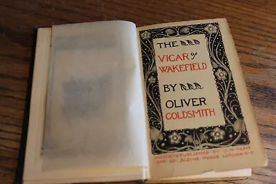 Antique The Vicar Of Wakefield  Oliver Goldsmith  LM Dent London 1902 • $9.50