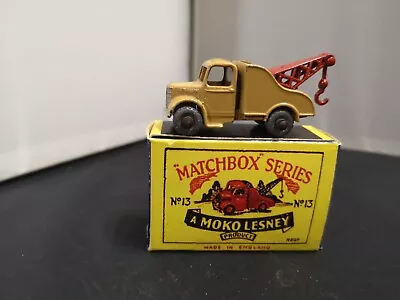 W406-MATCHBOX LESNEY No13A BEDFORD WRECK TRUCK WITH REPRO BOX • £24.99