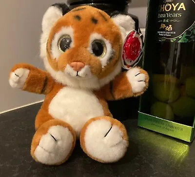 Keel Toys Tiger Plush Toy 30cm Big Sparkle Eyes With Tag And Label • £4.25