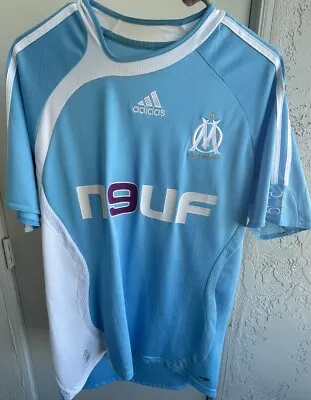 Olympique Marseille Adidas 2006 2007 Away Soccer Jersey Retro Vintage Medium • $65