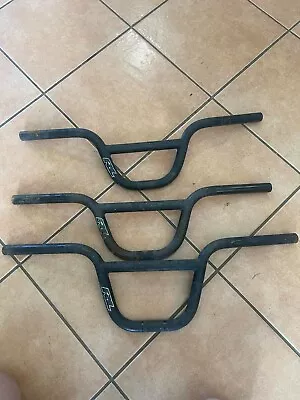 3 X  REDLINE Mid School Bmx Handlebars  Redline  Bike Bars 90s 80s • $90