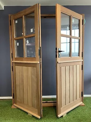 French Doors External Door Double Stable Door Solid Sapele Shepherds Hut • £3200