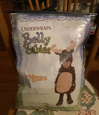 Underwraps Belly Babies Fur Body 4pc Moose Halloween Costume  18-24 Months • $22