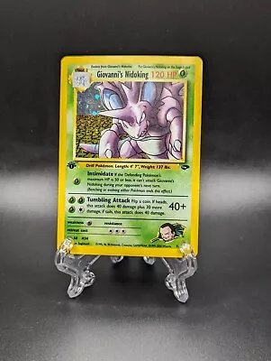 Giovanni's Nidoking 7/132 - 1st Edition Gym Challenge Holo Rare (HP) -... • $15.50