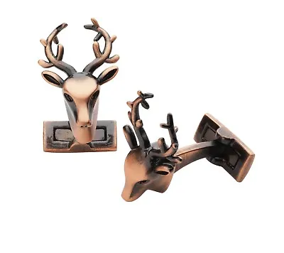 Laksen Trophy Deer Cufflinks Copper • £39