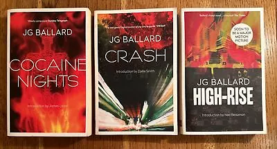 J. G. Ballard UK Fourth Estate 3 Vol UK PB Set Cocaine Nights Crash High-rise • £16.99