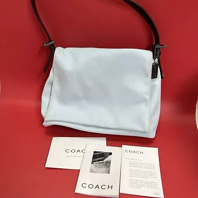 Coach Mercer Flap Shoulder Bag Baby Blue • $82.23