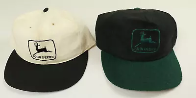 Lot Of 2 Vintage John Deere Louisville Hat Snapbacks • $19.95