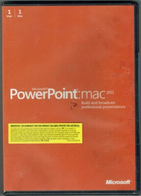 £5.39 • Buy Microsoft Power Point MAC 2011 (DVD)