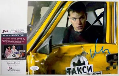 Matt Damon Signed The Bourne Supremacy Jason Bourne 8x10 Photo JSA COA • $99.95