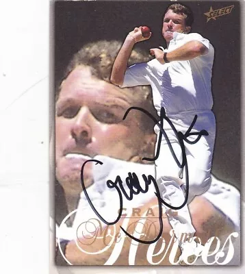 Acb 1998 Select Heroes Graig Mcdermott Signed Card 92/100 • $15