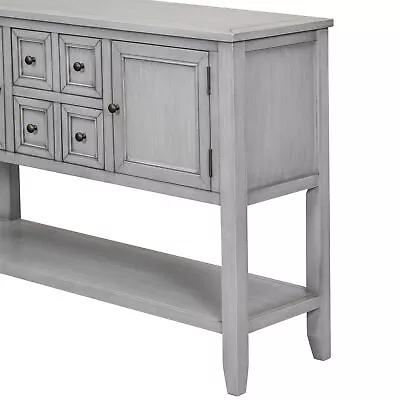 TREXM Cambridge Vintage Console Table With 4 Drawers & Bottom Shelf • $331.34