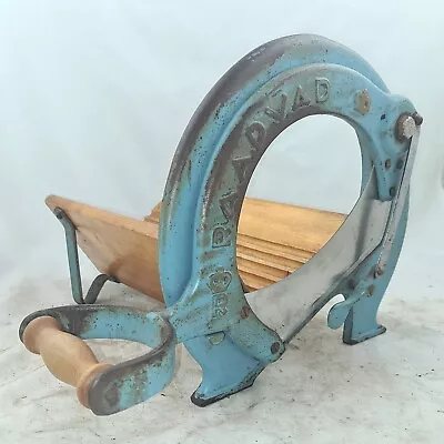 Antique RAADVAD Bread Slicer Cutter Cast- Iron Cutting Slicing Machine • $235