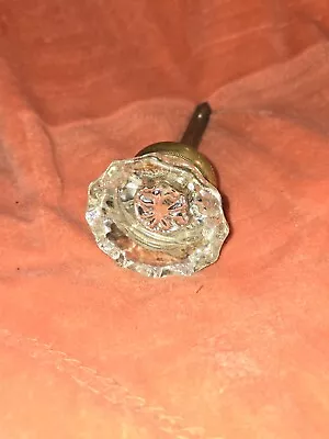 Vintage Antique Glass And Brass Decorative Door Knob • $10