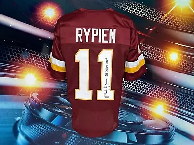 Mark Rypien Signed Custom  Sb Xxvi Mvp  Inscribed Washington Redskins Jersey Bas • $66.75