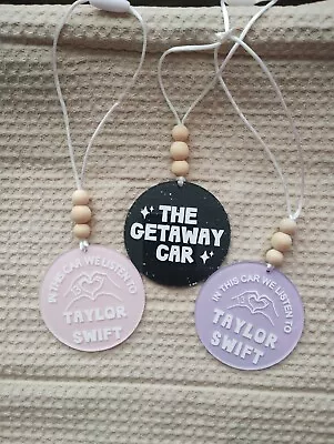 Personalised Acrylic Car Charm - Hanging Car Mirror Accessories - Gift Ideas  • £6.95