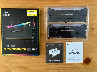 £64.99 • Buy Corsair Vengeance RGB Pro 32GB Kit (2x 16GB) PC4-21300 DDR4-2666MHz          (1)
