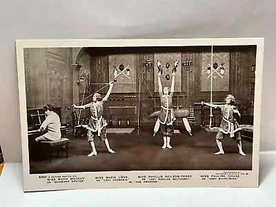 CHORUS  GIRLS KEEP FIT Using Indian Clubs THE  AMAZONS 1910s POSTCARD 17/1 • £4.75