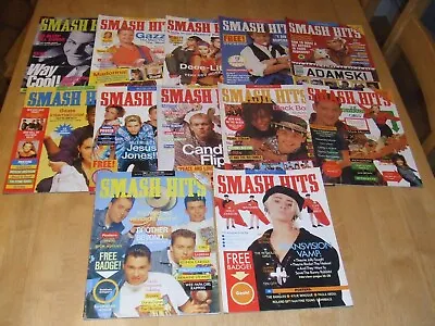 12 Issues Of Smash Hits From 1988 - 1992 - Brother Beyond Deee Lite Candy Flip • £120