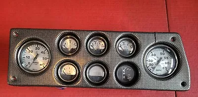 Faria Boat Gauge Set Crome Bezel Spun Silver Mercury  • $250