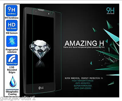 Genuine 100% TEMPERED GLASS Film Invisible Screen Protector For LG G4C G4 C 2015 • £3.28