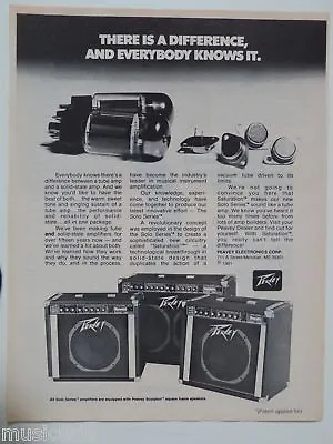 $11.03 • Buy Retro Magazine Advert 1981 PEAVEY Solo Series