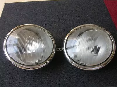 Big Eye Brow Hella  Vw Bus Headlights Assembly Lamps Lights Samba T1 Barndoor? • $1995